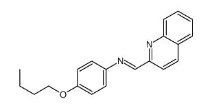 N-(4-butoxyphenyl)-1-quinolin-2-ylmethanimine Structure