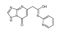 2-(7-oxo-1H-[1,2,4]triazolo[1,5-a]pyrimidin-5-yl)-N-pyridin-2-ylacetamide结构式