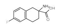 2-氨基-6-氟-1,2,3,4-四氢萘-2-羧酸结构式