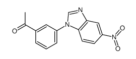 1-[3-(5-nitrobenzimidazol-1-yl)phenyl]ethanone结构式