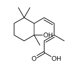 5-(2-hydroxy-2,6,6-trimethylcyclohexyl)-3-methylpenta-2,4-dienoic acid Structure