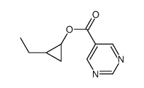 (2-ethylcyclopropyl) pyrimidine-5-carboxylate结构式