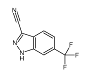 6-(trifluoromethyl)-1H-indazole-3-carbonitrile结构式