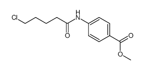 methyl 4-(5-chloropentanamido)benzoate结构式