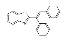 2-(1,2-diphenylethenyl)-1,3-benzothiazole结构式