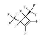 trans-perfluoro-3,4-dimethylcyclobutene结构式