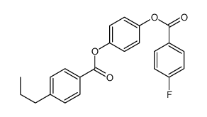 [4-(4-fluorobenzoyl)oxyphenyl] 4-propylbenzoate Structure