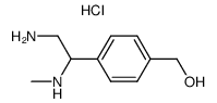 2-amino-1-(methylamino)-1-<4-(hydroxymethyl)phenyl>ethane dihydrochloride Structure