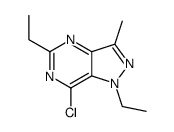 7-chloro-1,5-diethyl-3-methylpyrazolo[4,3-d]pyrimidine结构式