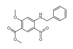 methyl 4-(benzylamino)-2-methoxy-5-nitrobenzoate结构式