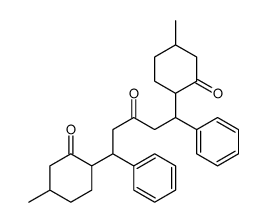 5-methyl-2-[5-(4-methyl-2-oxocyclohexyl)-3-oxo-1,5-diphenylpentyl]cyclohexan-1-one Structure