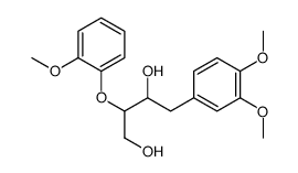 4-(3,4-dimethoxyphenyl)-2-(2-methoxyphenoxy)butane-1,3-diol结构式
