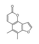 5,6-dimethylfuro[2,3-h]chromen-2-one结构式