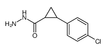 Cyclopropanecarboxylic acid, 2-(4-chlorophenyl)-, hydrazide Structure