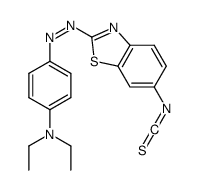 N,N-diethyl-4-[(6-isothiocyanato-1,3-benzothiazol-2-yl)diazenyl]aniline结构式