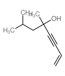 2,4-dimethyloct-7-en-5-yn-4-ol结构式