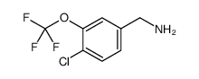 Benzenemethanamine, 4-chloro-3-(trifluoromethoxy)- structure