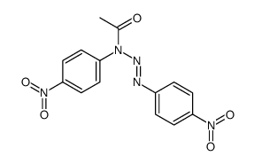 N-(4-nitrophenyl)-N-[(4-nitrophenyl)diazenyl]acetamide结构式
