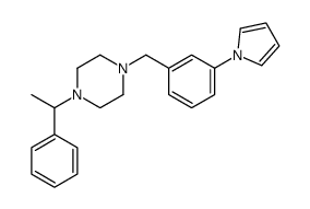 1-(1-phenylethyl)-4-[(3-pyrrol-1-ylphenyl)methyl]piperazine Structure
