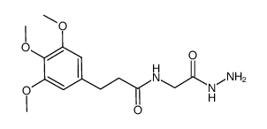 N-(2-hydrazino-2-oxoethyl)-3-(3,4,5-trimethoxyphenyl)propanamide结构式