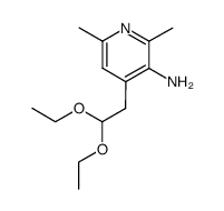 2,6-dimethyl-3-amino-4-pyridineacetaldehyde diethyl acetal Structure