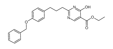ethyl 2-{3-[4-(benzyloxy)phenyl]propyl}-4-hydroxypyrimidine-5-carboxylate Structure