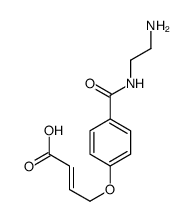 4-[4-(2-aminoethylcarbamoyl)phenoxy]but-2-enoic acid Structure