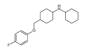 N-cyclohexyl-4-[(4-fluorophenoxy)methyl]cyclohexan-1-amine结构式