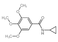 Benzamide,N-cyclopropyl-3,4,5-trimethoxy-结构式