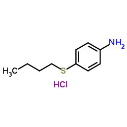 4-(Butylsulfanyl)aniline hydrochloride (1:1)结构式