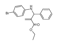 2-[(4-bromo-phenylamino)-phenyl-methyl]-acrylic acid ethyl ester结构式