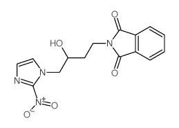 2-[3-hydroxy-4-(2-nitroimidazol-1-yl)butyl]isoindole-1,3-dione structure