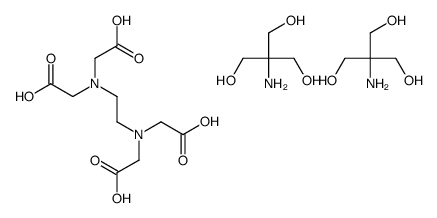 N,N'-ethylenebis[N-(carboxymethyl)glycine], compound with 2-amino-2-(hydroxymethyl)propane-1,3-diol (1:2)结构式