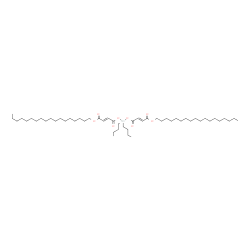 dioctadecyl 4,4'-[(dibutylstannylene)bis(oxy)]bis[4-oxocrotonate] structure