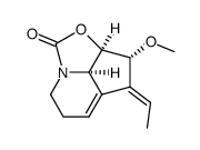 1H-2-Oxa-7a-azacyclopent[cd]inden-1-one,4-ethylidene-2a,3,4,6,7,7b-hexahydro-3-methoxy-,(2a-alpha-,3-alpha-,4E,7b-alpha-)- (9CI)结构式