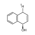 trans-4-deuterio-1,4-dihydro-1-hydroxynaphthalene结构式