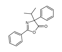 5(4H)-Oxazolone,4-(1-methylethyl)-2,4-diphenyl-结构式