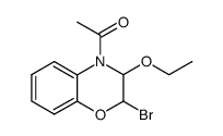 4-acetyl-2-bromo-3-ethoxy-3,4-dihydro-2H-1,4-benzoxazine Structure
