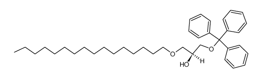 (S)-3-(1-hexadecyloxy)-1-(trityloxy)propan-2-ol Structure