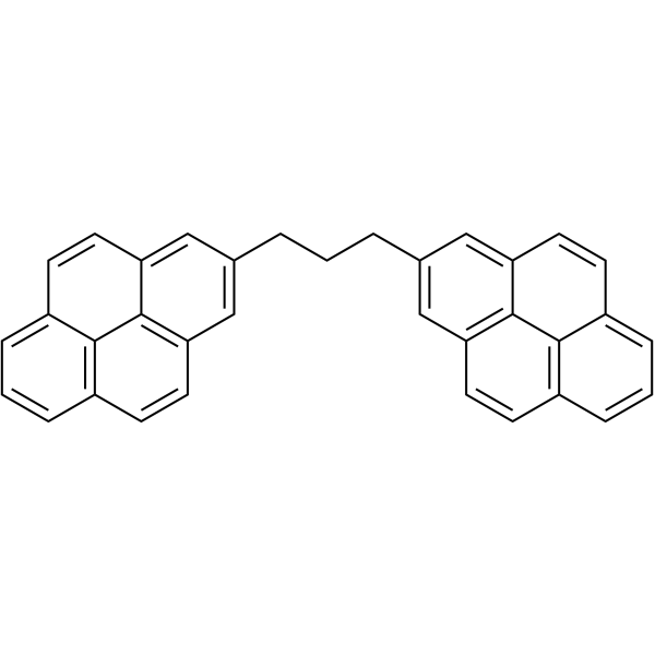 1,3-Di-(2-pyrenyl)propane structure