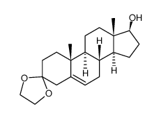 3,3-(ethylenedioxy)-5-androsten-17β-ol Structure