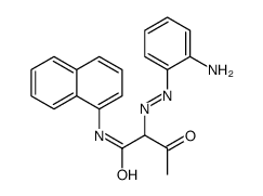 2-[(2-aminophenyl)diazenyl]-N-naphthalen-1-yl-3-oxobutanamide结构式