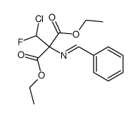 diethyl 2-(benzylideneamino)-2-(chlorofluoromethyl)malonate结构式