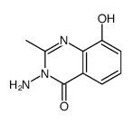 3-amino-8-hydroxy-2-methylquinazolin-4-one结构式