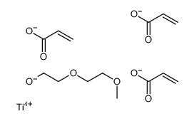 Titanium(4+) acrylate 2-(2-methoxyethoxy)ethanolate (1:3:1) Structure