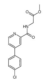 {[4-(4-Chlorophenyl)pyridine-2-carbonyl]amino}-acetic acid methyl ester结构式