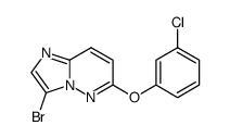 3-Bromo-6-(3-chlorophenoxy)imidazo[1,2-b]pyridazine Structure