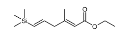 (2E,5E)-ethyl 3-methyl-6-(trimethylsilyl)hexa-2,5-dienoate Structure