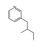 Pyridine, 3-(2-methylbutyl)- (6CI)结构式