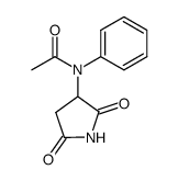 N-acetyl-N-phenyl-aspartic acid imide Structure